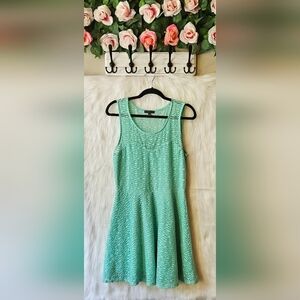 Material Girl Keep It Mint Sweetheart Textured Skater Fit & Flare Dress